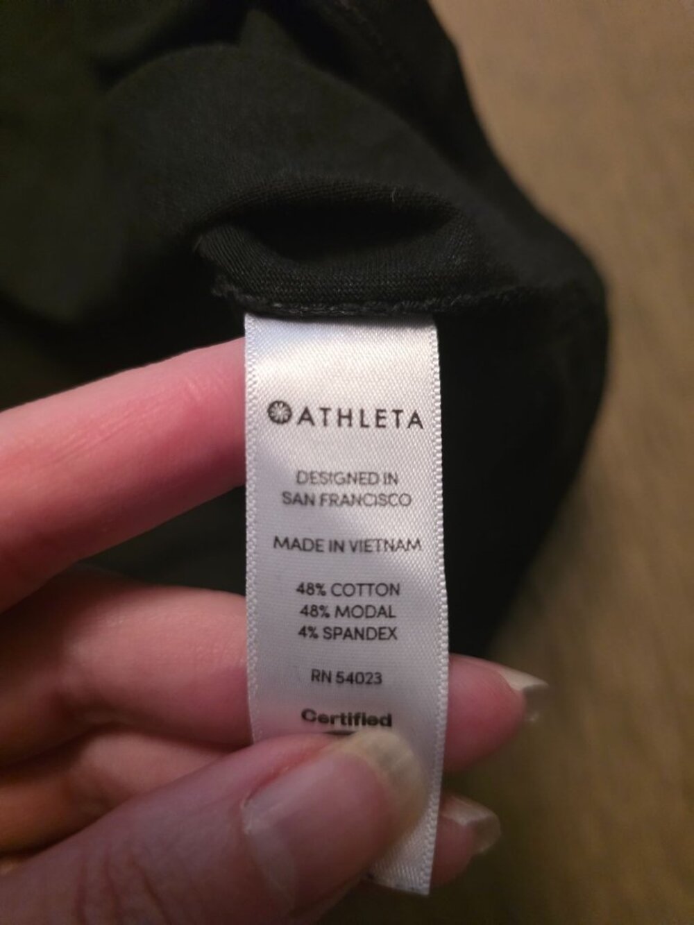 Athleta Black Modal Blend Unstoppable Graphic T Shirt size S EUC - Picture 6 of 7